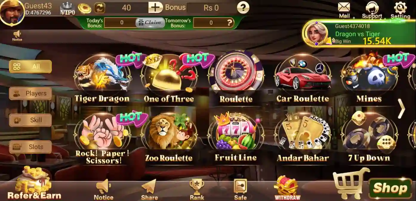 3 Patti Game Categories Banner