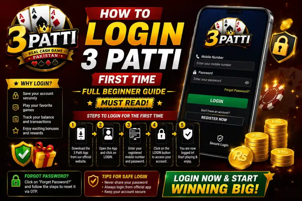 How to Login 3 Patti First time Full Beginner Guide Must Read